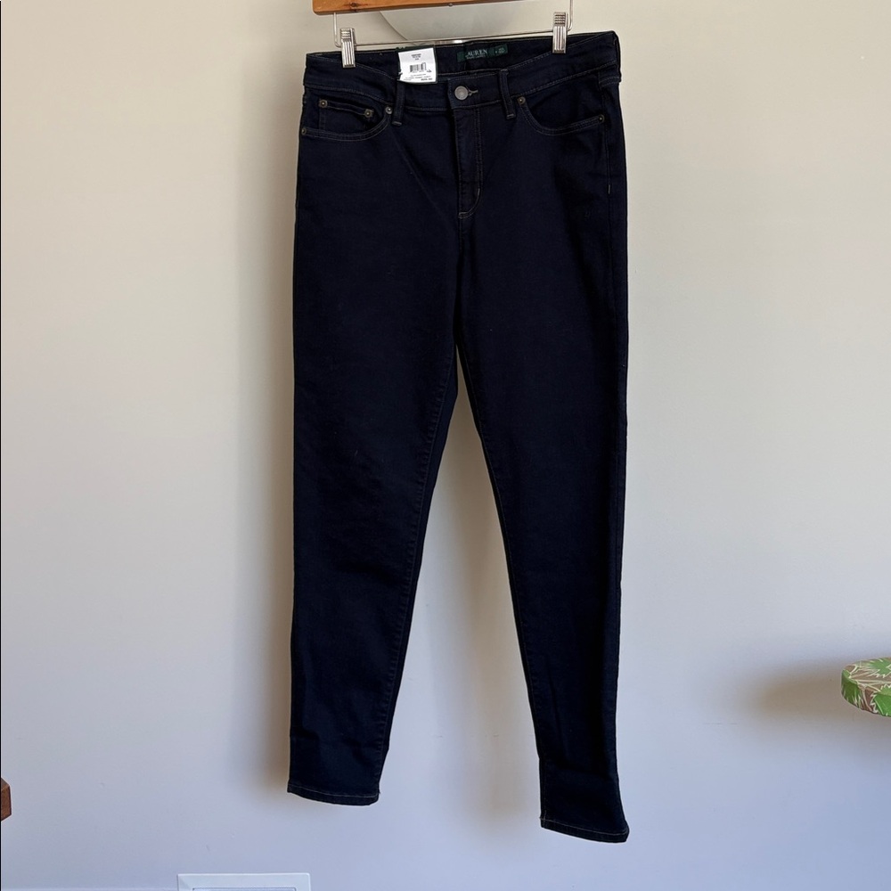 LAUREN Ralph Lauren Classic Skinny Curvy  Dark Wash Women’s Jeans
